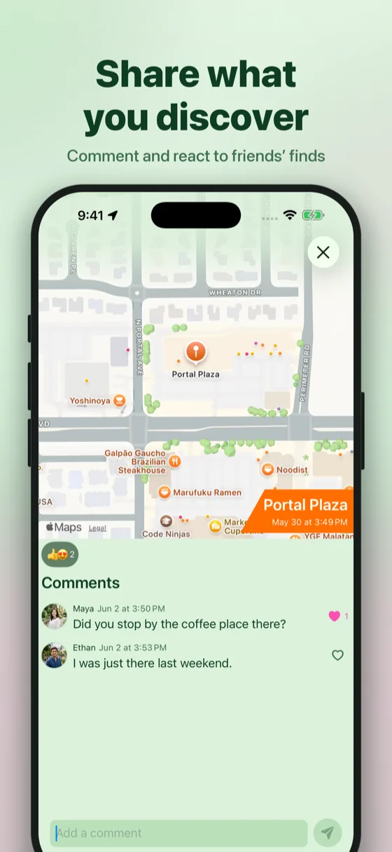 Share walks with friends